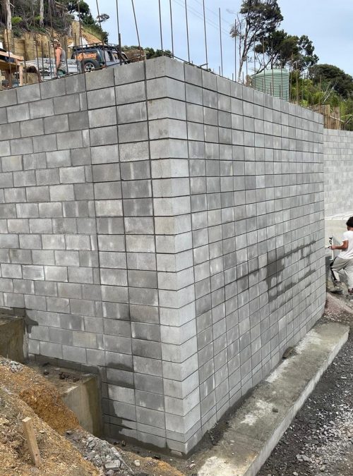 Block and Plaster Concrete Masonry Russel